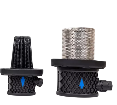 Check valve-filter